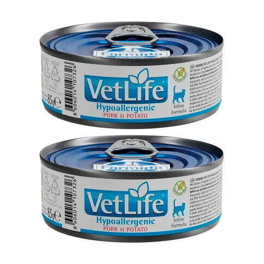 Farmina Vet Life Cat Hypoallergenic Pig, Pack 2 x Box 12X85Gr