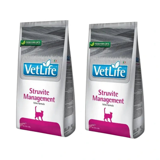 Farmina Vet Life Cat Struvite Management 2Kg, nourriture pour chats, paquet de 2