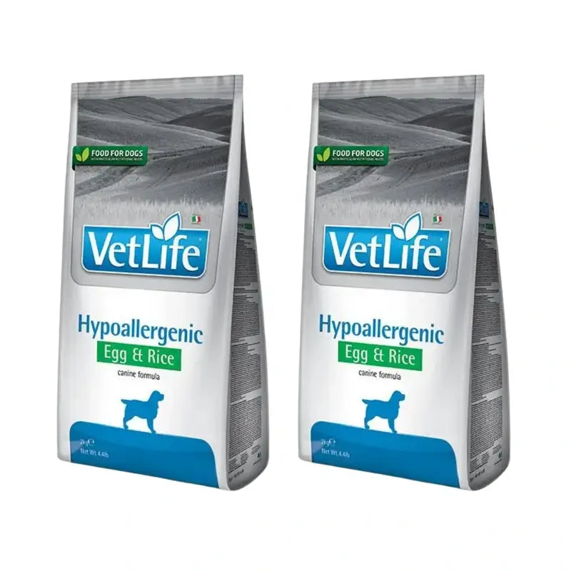 Farmina Vet Life Dog Hypoallergenic Egg 12Kg, nourriture pour chien, paquet de 2