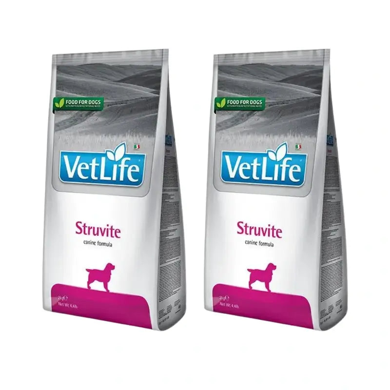 Farmina Vet Life Dog Struvite 2Kg, nourriture pour chiens, paquet de 2