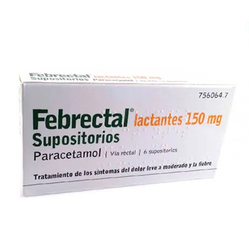 Febrectal Infants 150 mg Paracetamol 6 Suppositories