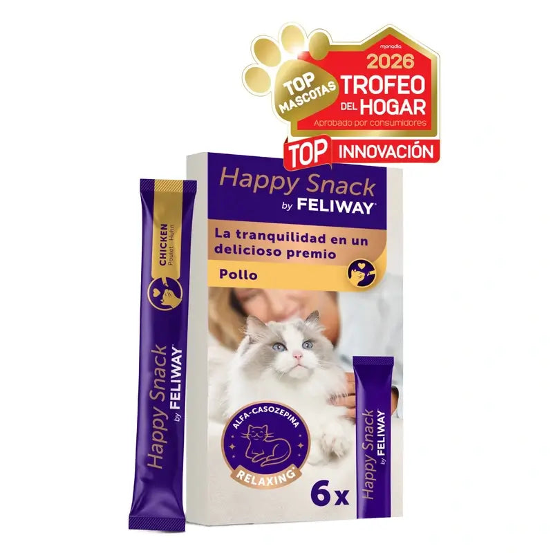 Feliway Happy Snack, paquet de 2 x 6 bâtonnets