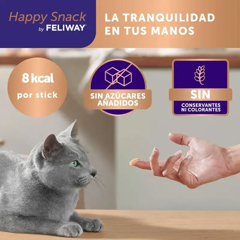 Feliway Happy Snack, paquet de 2 x 6 bâtonnets