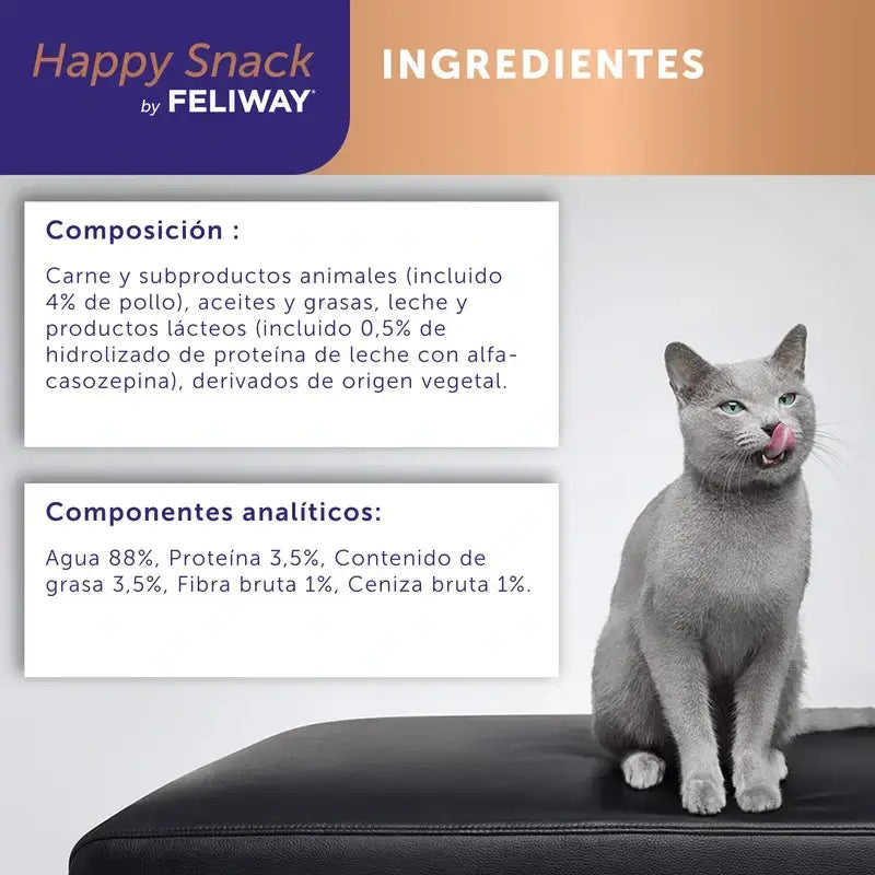 Feliway Happy Snack, paquet de 2 x 6 bâtonnets