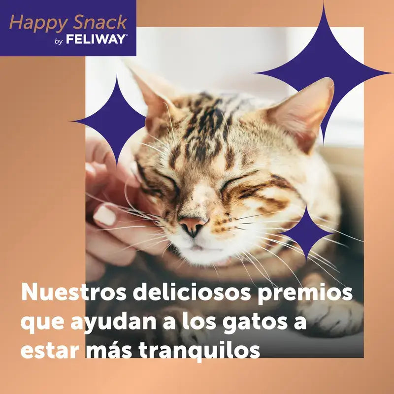 Feliway Happy Snack au poulet et au saumon, 48 sachets
