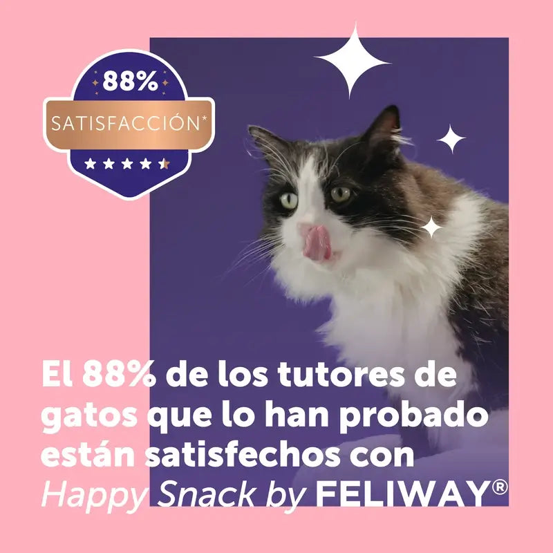 Feliway Happy Snack Goût saumon, 24 sachets