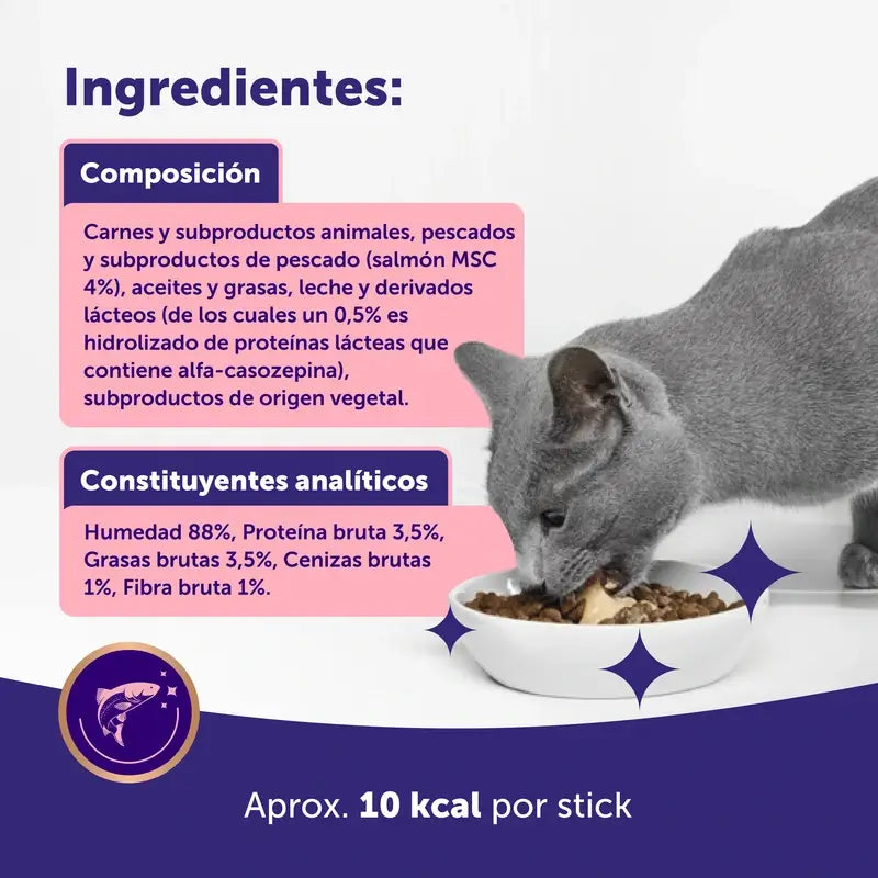 Feliway Happy Snack Goût saumon, 24 sachets