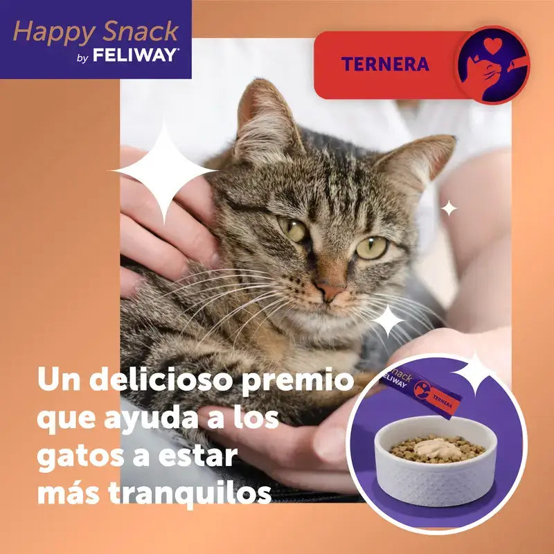 Feliway Happy Snack au veau, 6 sachets