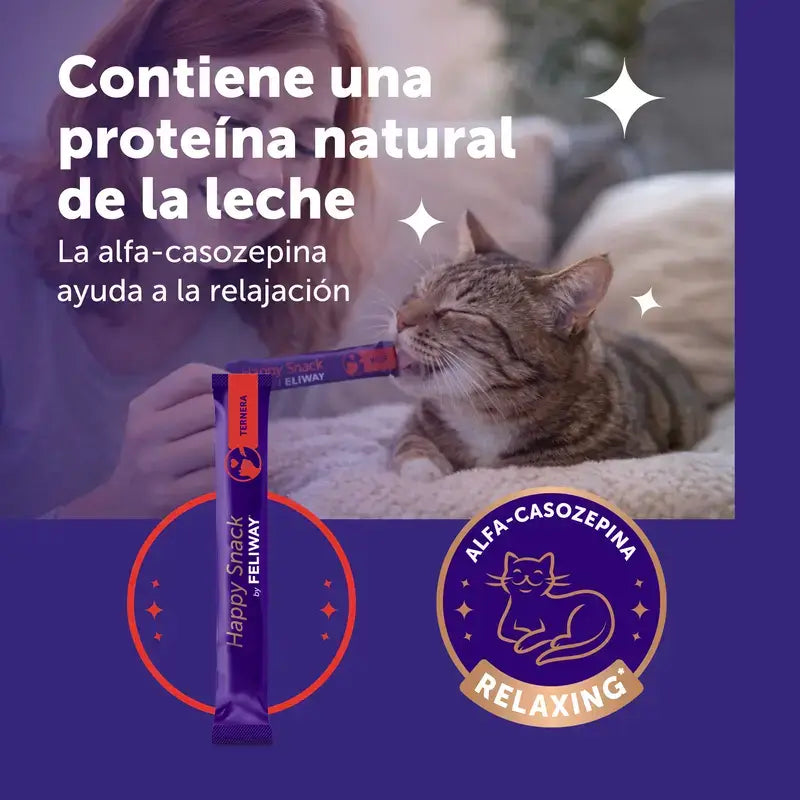 Feliway Happy Snack au veau, 6 sachets