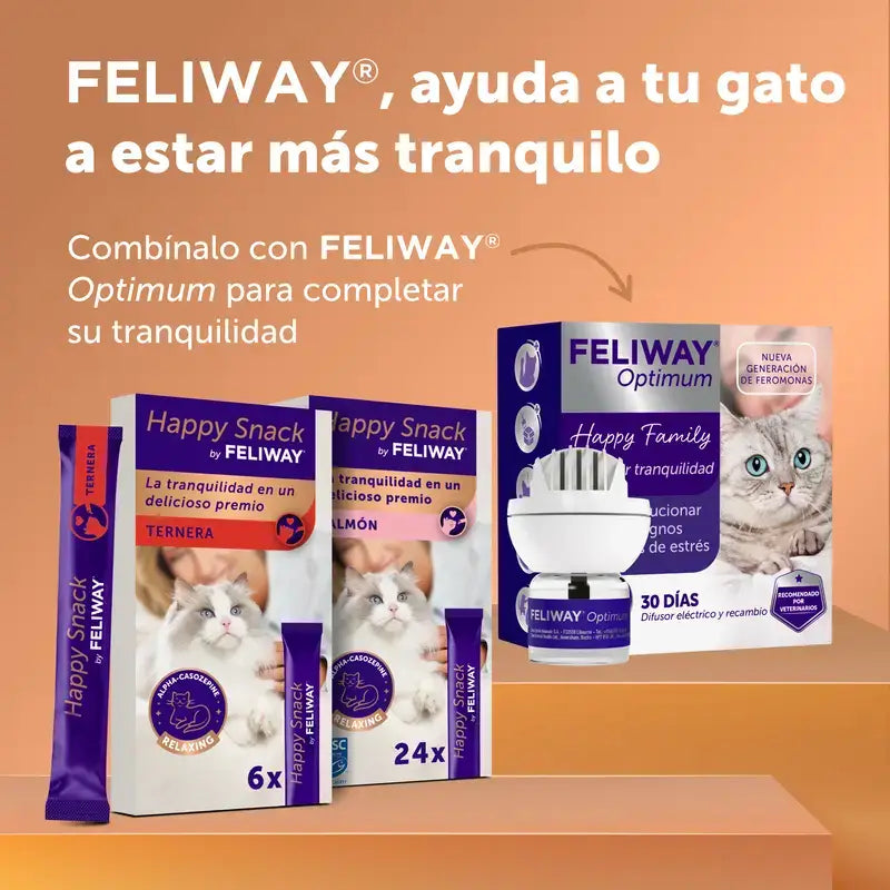 Feliway Happy Snack au veau, 6 sachets