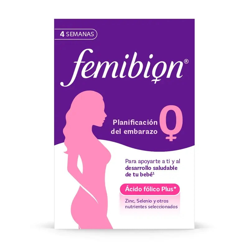 Femibion 0 Planification de la Grossesse avec Acide Folique Plus, 2X28 Comprimés
