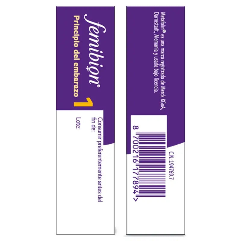 Femibion 1 Premier trimestre de grossesse, Semaines 1-12, Acide Folique Plus, 3X28 Comprimés
