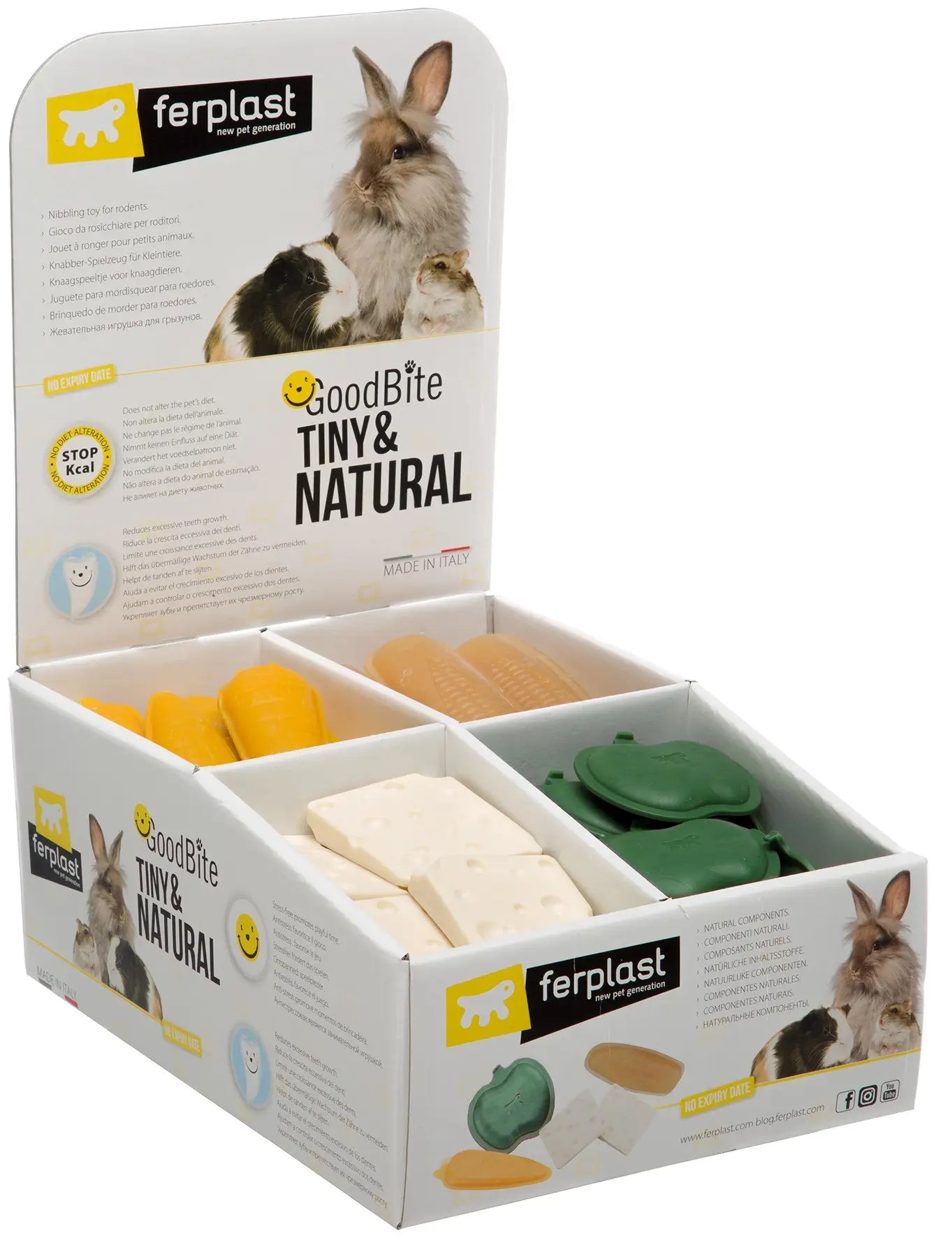 Ferplast Snack Chewable Goodbite Snack Tiny & Nat Disp 48 Units