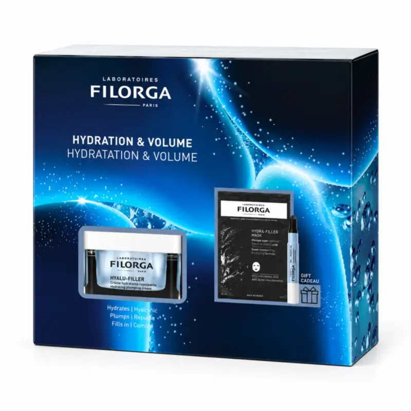 Filorga Pack Hyalu-Filler : Crème + Soin pour les lèvres + Masque hydratant flash