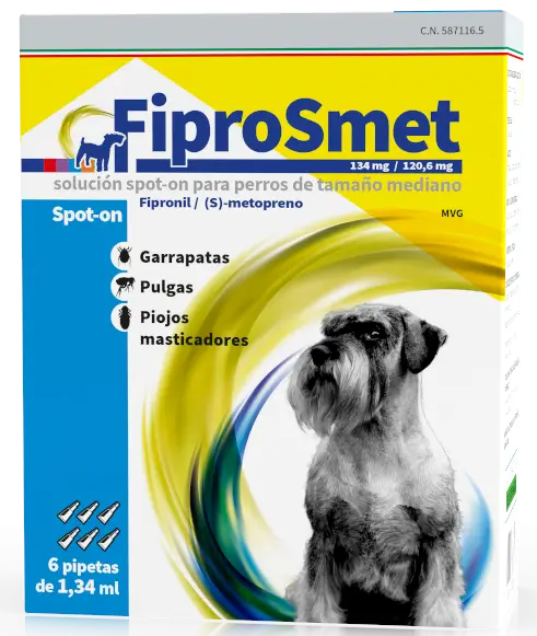 Fiprosmet Medium Dogs 6 Pipettes 1,34 ml
