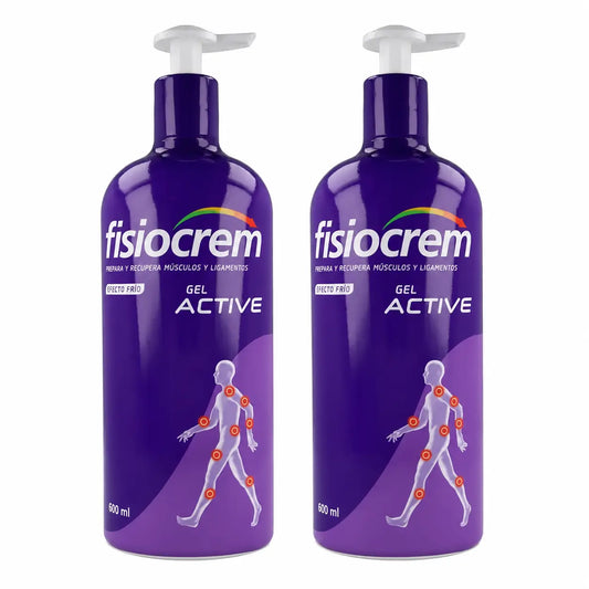 Fisiocrem Gel Active 600 ml, lot de 2