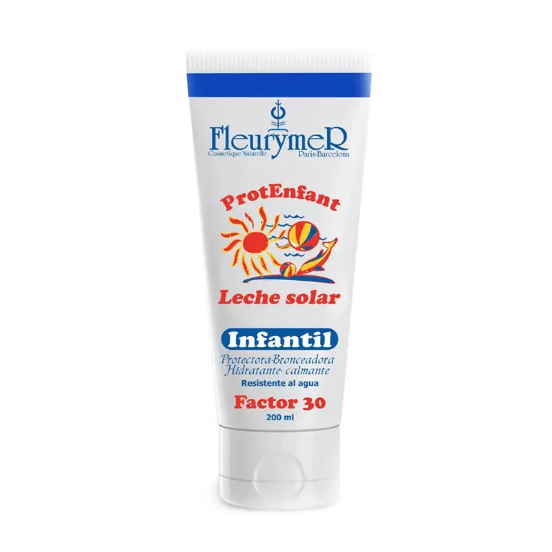 Fleurymer Lait solaire pour enfants Spf-30 200Ml.