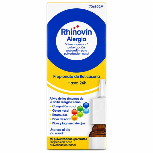 Rhinovín 50 mcg/pulse, nébuliseur nasal, 60 doses