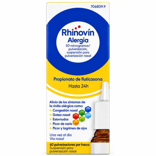 Rhinovín 50 mcg/pulse, nébuliseur nasal, 60 doses