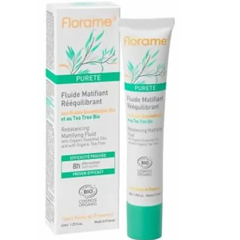 Florame Purete Fluide Rééquilibrant Matifiant 40Ml.