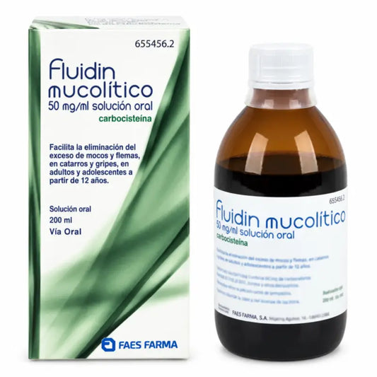 Fluidin Solution orale mucolytique 200 ml