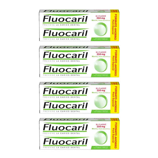 Fluocaril Bi-Fluore, Emballage 4 x 2x125 ml