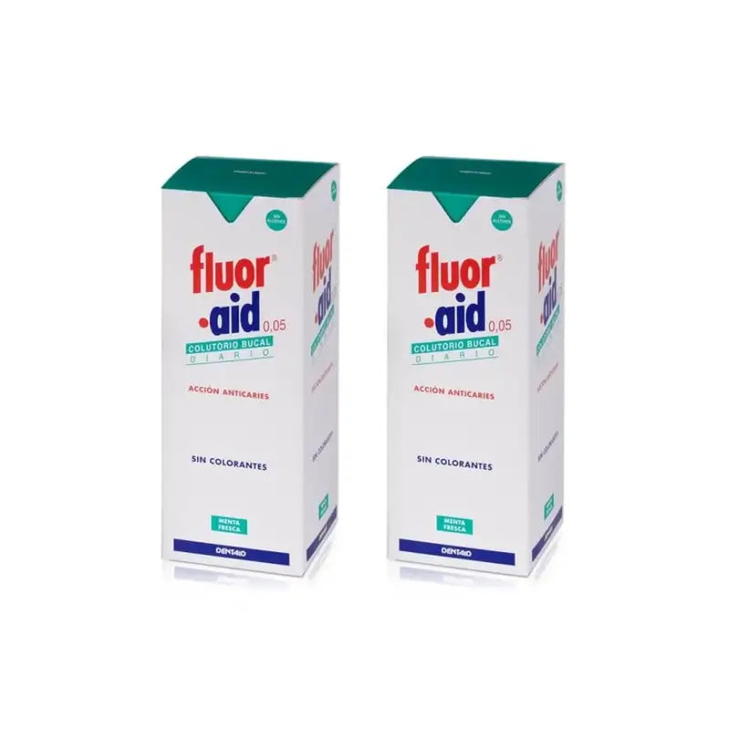 Fluor Aid Fluor Aid Bain de bouche oral quotidien 0'05, 2X500 Ml