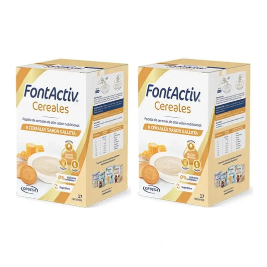 Fontactiv 8 Céréales Biscuit, 2X500 Gr