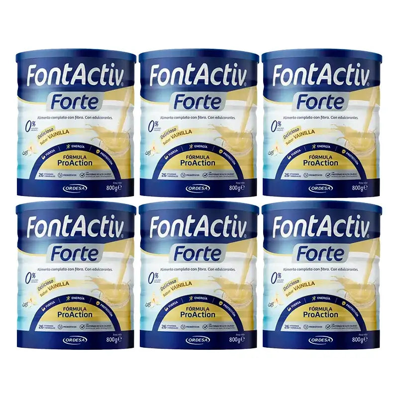 Fontactiv Forte ProAction Vanille, paquet de 6 x 800g