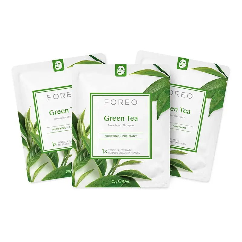 Foreo Masque en feuille Farm To Face - Thé vert x3