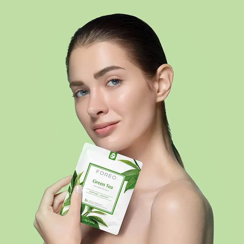 Foreo Masque en feuille Farm To Face - Thé vert x3