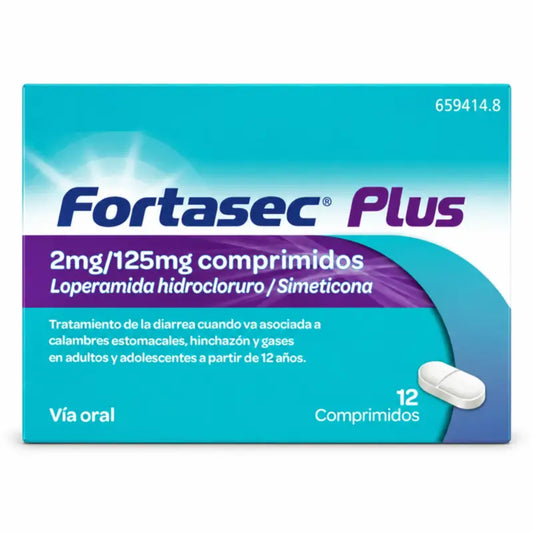 Fortasec Plus 2/125 mg 12 comprimés
