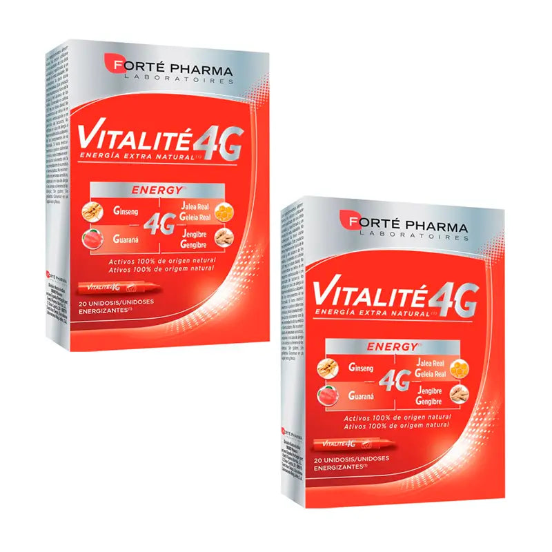 Forté Pharma Duplo Energy Vitalite 4 g,2 x (20 unidoses x 10 ml)