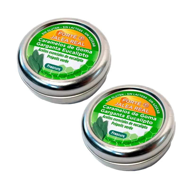 Forté Pharma Duplo Forté Gomme à mâcher à l'eucalyptus, 2 x 45 bonbons
