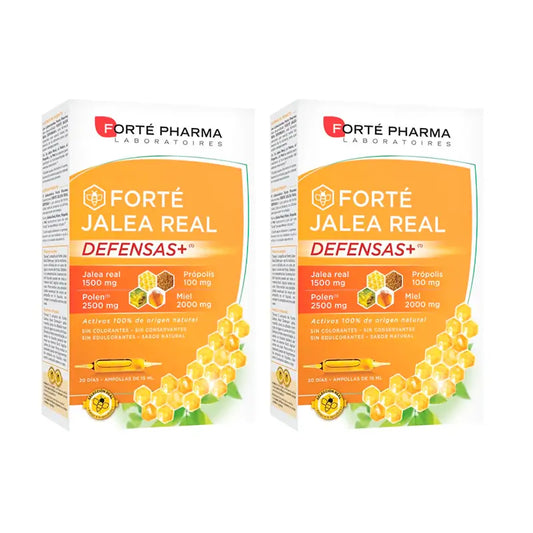 Forté Pharma Duplo Forté Gelée Royale Défense+, 2 x 20 ampoules