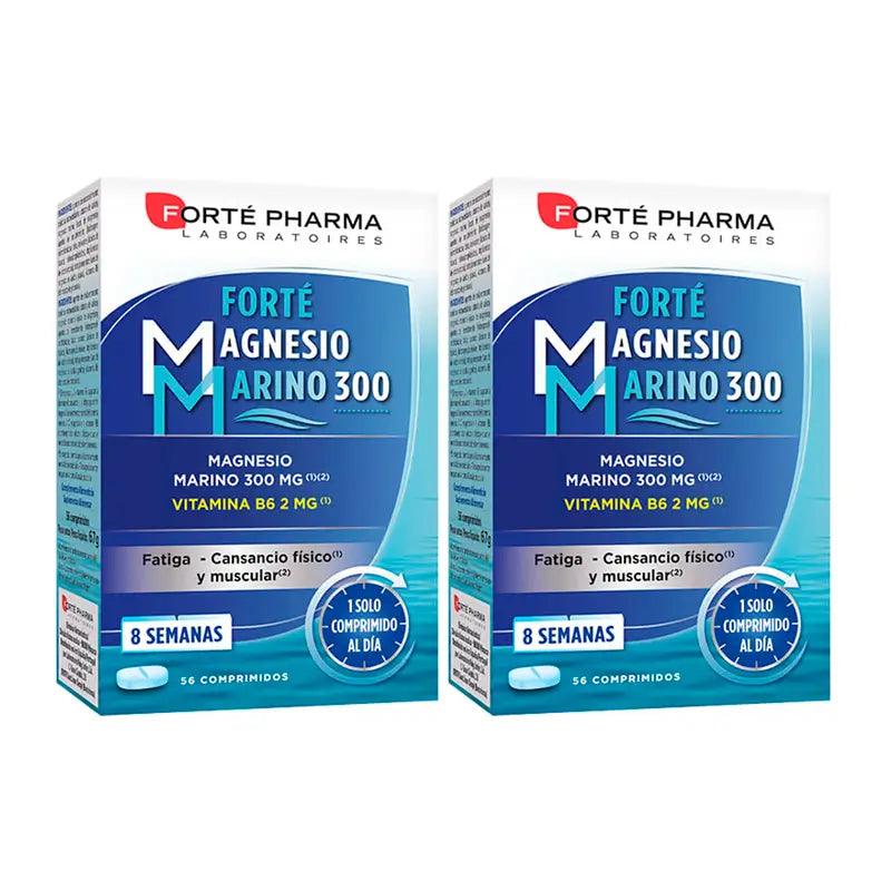 Forté Pharma Duplo Forté Magnésium Marin 300, 2 x 56 comprimés