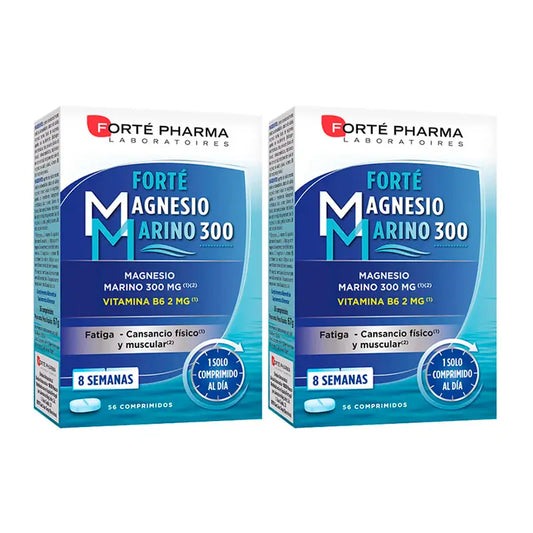 Forté Pharma Duplo Forté Magnésium Marin 300, 2 x 56 comprimés
