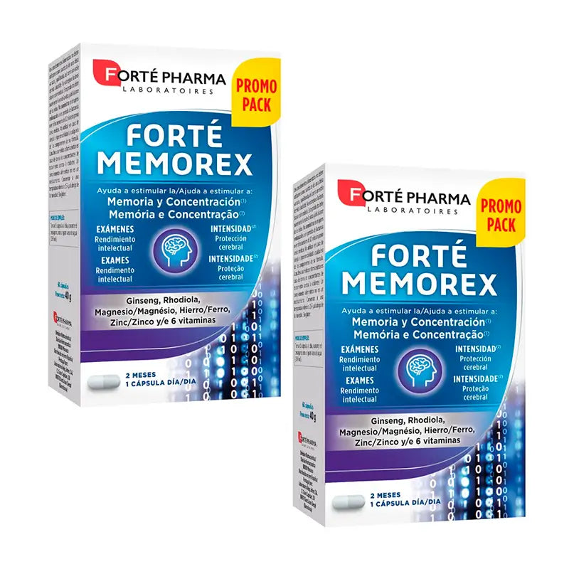Forté Pharma Duplo Forté Memorex, 2 x 60 gélules