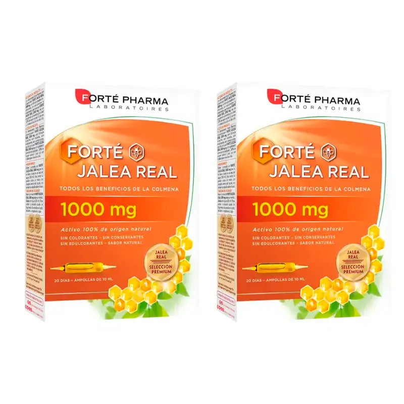 Forté Pharma Duplo Gelée Royale 1000 mg 2 x (20 Ampoules x 10 ml)