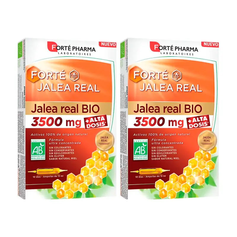 Forté Pharma Duplo Gelée Royale Bio 3500 Mg, 2 x 10 ampoules