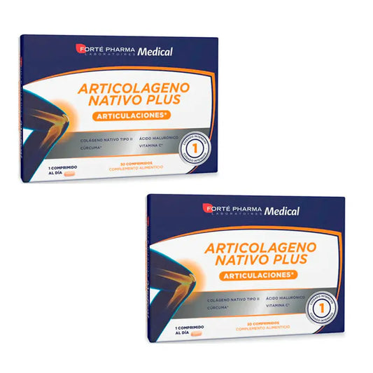 Forté Pharma Duplo Medical Articolageno Nativo Plus, 2 x 30 comprimés