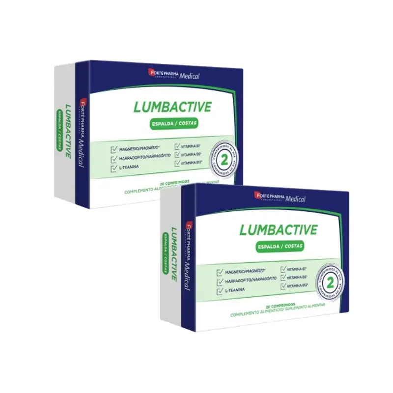 Forté Pharma Duplo Medical Lumbactive Back, 2 x 20 Comprimés