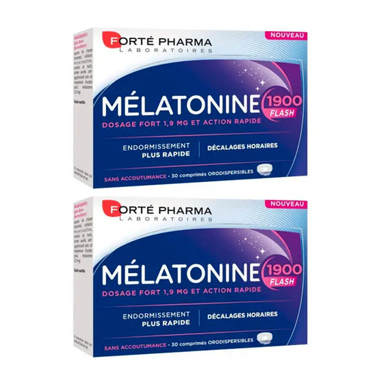 Forté Pharma Duplo Melatonin Flash 1900 2 x 30 comprimés