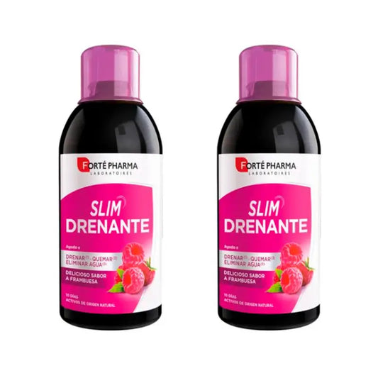 Forté Pharma Duplo Slim Drainage Framboise, 2 x 500 ml