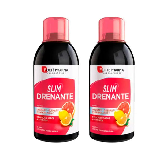 Forté Pharma Duplo Slim Drainage Citrus Flavour, 2 x 500 ml