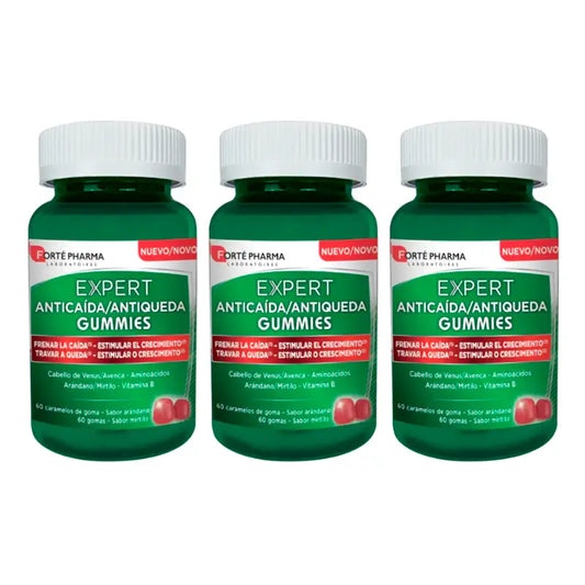 Forté Pharma Triplo Expert Anticaida Gummies, 3 x 60 Candies