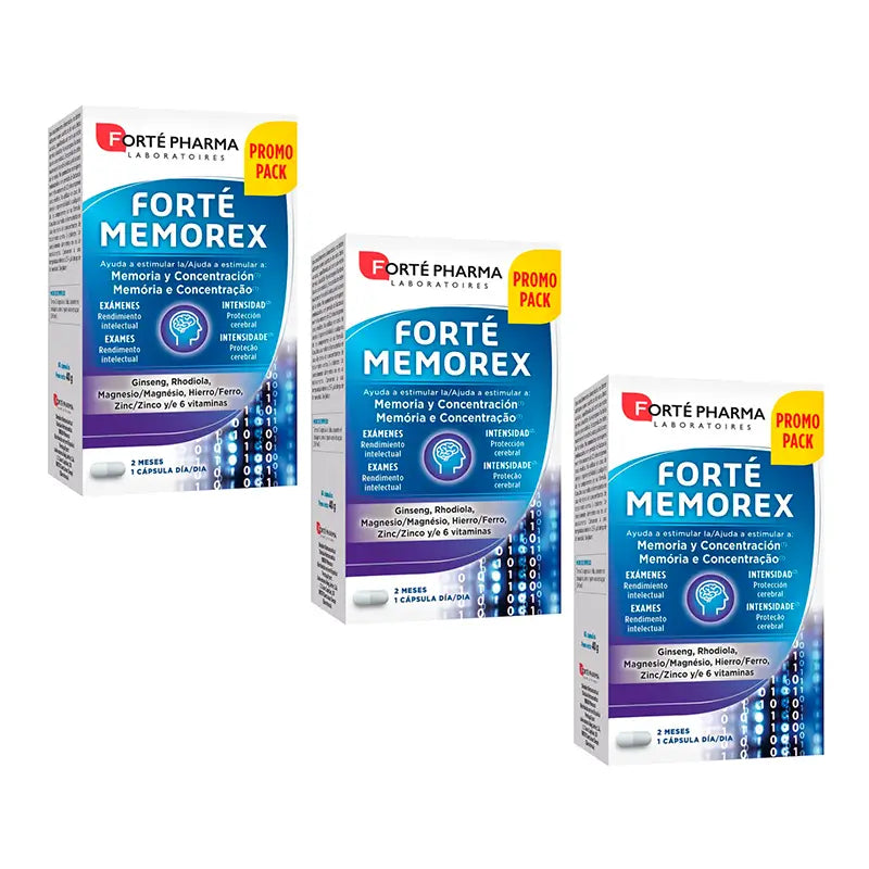 Forté Pharma Triplo Forté Memorex, 3 x 60 gélules