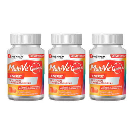 Forté Pharma Triplo Multivit Gummies 3 x 60 bonbons gélifiés