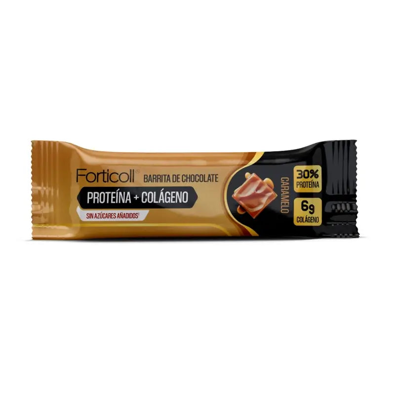 Forticoll Snack Protéines Collagène Caramel Boîte 12 Barres X 50Gr