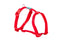 Harnais Freedog Basic en nylon rouge, 20 mm, 51/70 cm